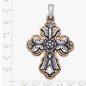 Authentic sterling silver and bronze La Vida Nueva Cross James Every.